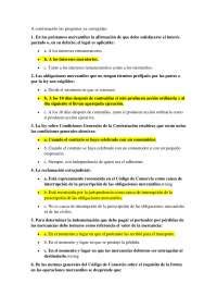 Test Derecho Mercantil II Docsity