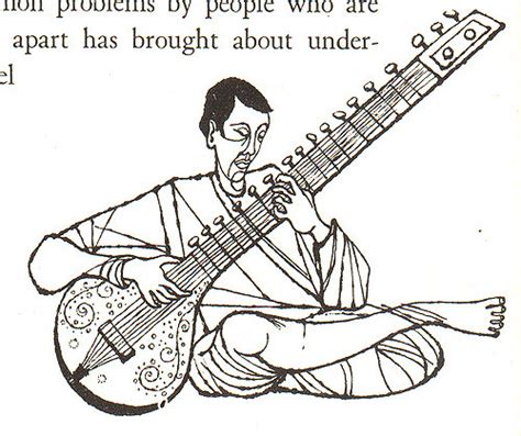 Sitar Sketch At Explore Collection Of Sitar Sketch