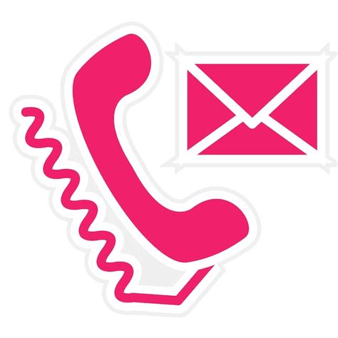 Diseño vectorial Estilo del icono de contacto Vector Premium