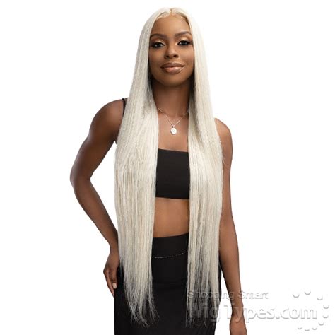 Janet Collection Remy Illusion X Long Human Hair Blend HD Lace Front