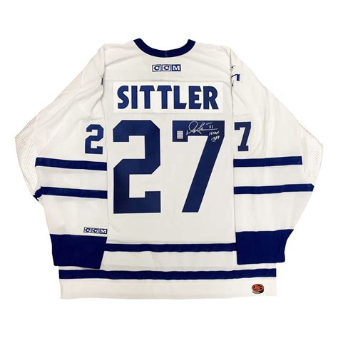 Darryl Sittler Signed Toronto Maple Leafs Ccm Away Jersey Heritage Hockey™