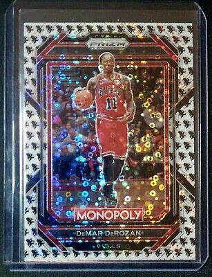 Panini Prizm Monopoly White Running Mr Monopoly Man Ssp Demar