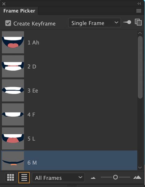 Using Symbol Instances Frame Picker Auto Lip Sync In Animate