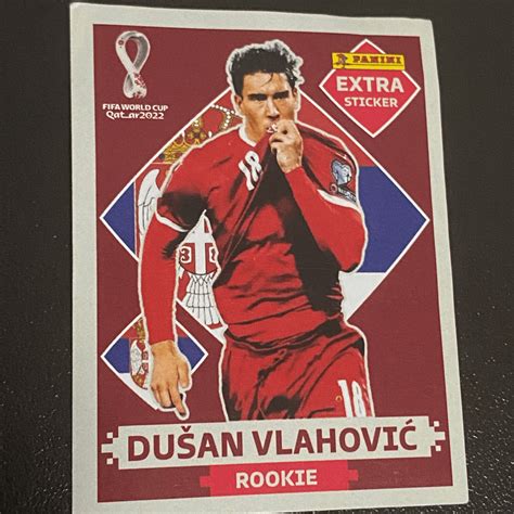 Figurinha Copa Qatar 2022 Legend Extra Sticker Bordô Dusan