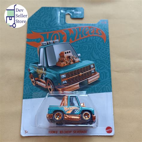 Jual Hot Wheels Tooned Toon D Chevy Silverado Th Anniversary Green And Gold Mix
