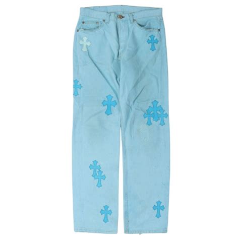 Chrome Hearts Cross Patch Jeans Chrome Hearts