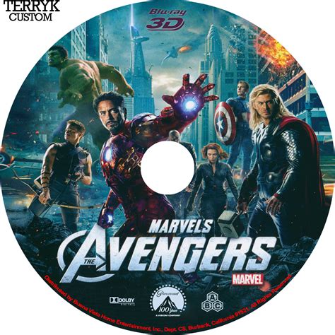 COVERS BOX SK Avengers The Blu Ray 3D High Quality DVD