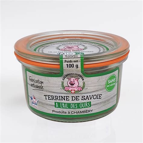 Terrine de Savoie à l ail des ours Salaisons du Cayon 100 grs 73