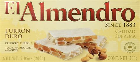 Amazon El Almendro Crunchy Almond Turron Turron Duro 7 05 Oz