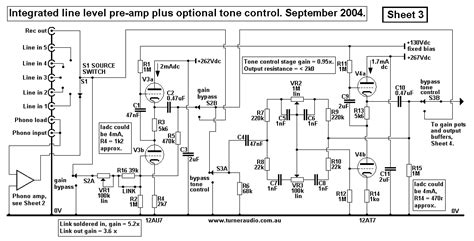 Tube Pre Amplifier With Tone Control Schematic Diagram 55 Off