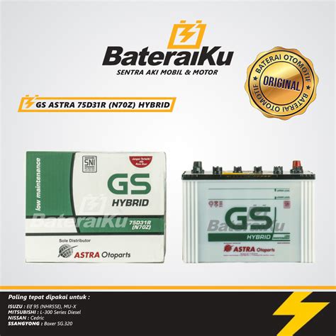 Aki Mobil GS Astra N70Z Hybrid Bateraiku