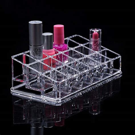 Lipstick Holder Display Stand Clear Acrylic Cosmetic Organizer