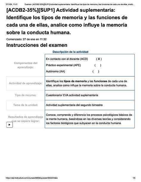 Acdb Sup Actividad Suplementaria Identifique Los Tipos De