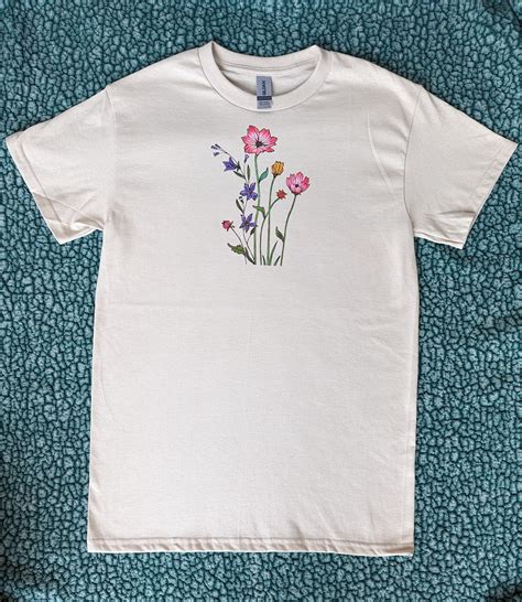 Wildflower T Shirt Beauty And Grace Creations