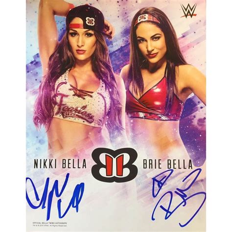 Nikki Bella & Brie Bella (Bella Twins) 11 x 14 Hand Signed Official WW – wrestlingshop.com