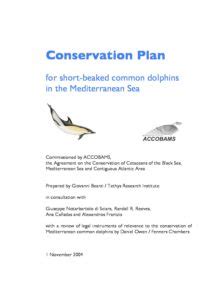 Conservation Plan for Delphinus delphis | Accobams