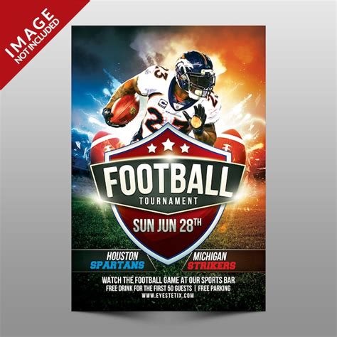 Flyer Tournoi De Football Psd Premium