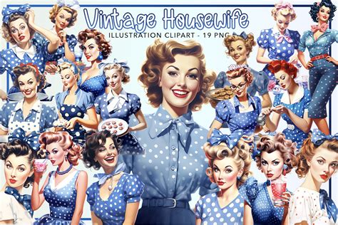 Vintage Housewife Sublimation Bundle Graphic By Ds Art Creative Fabrica