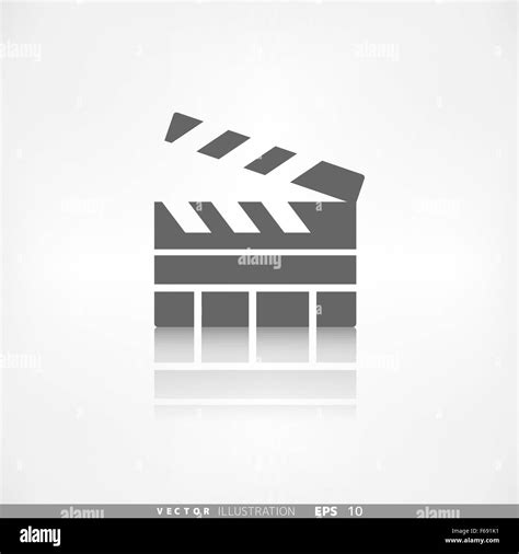 Klappe Symbol Film Kino Film Symbol Stock Vektorgrafik Alamy