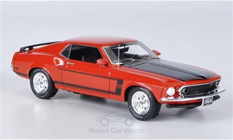 Coche Miniatura Ford Mustang Highway Boss Rojo Negro