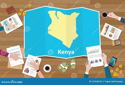 Kenya Africa Kenya Economy Country Growth Nation Team Discuss with Fold ...