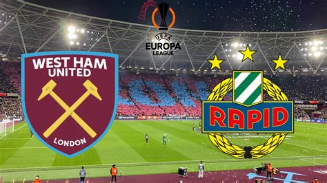 West Ham United Rapid Wien Choreo Irons Europa League Group Stage