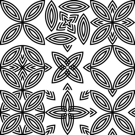 Tiles Patterns Seamless Design In Vector Illustration Free Vector