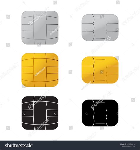 Chip Credit Card Icon Stock Vector Royalty Free 1031534254 Shutterstock