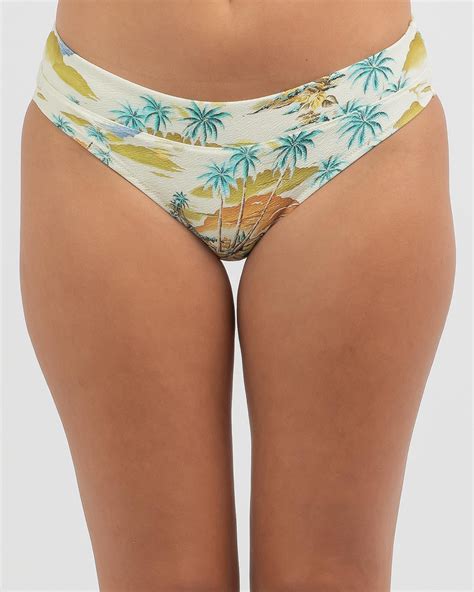 Shop Rip Curl Postcards Skimpy Bikini Bottom In Multico Fast Shipping