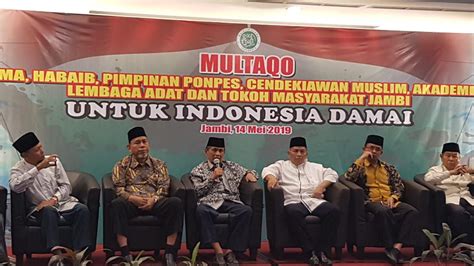 Sah MUI Dan Tokoh Agama Jambi Tolak People Power BRITO ID