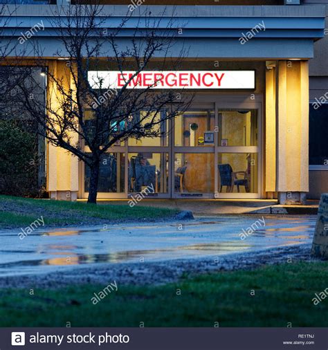 Ambulance Hospital Entrance High Resolution Stock Photography And