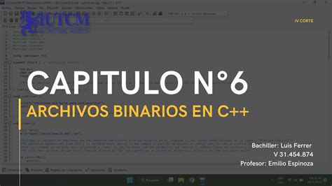 Archivos Binarios En C Luis Ferrer YouTube