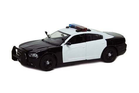 Buy Motor Max 2011 Dodge Charger Pursuit Unmarked Wlights And Sounds Black And White 79533 124