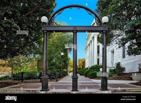 The Georgia Arch University Of Georgia Athens Georgia Usa Stock