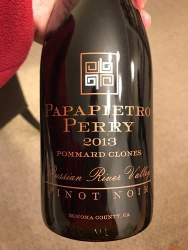 2018 Papapietro Perry Pommard Clones Pinot Noir Vivino US