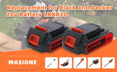 Masione Packs Ah Lbxr Replacement Battery For Black And Decker