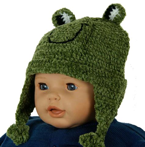 Green Knit Frog Hatfrog Hat For Baby Boysfrog Hat For Baby Girlsfrog