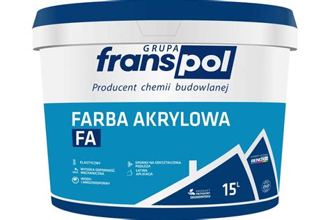 Farba akrylowa FA biała 10 l Franspol Bricomarche pl