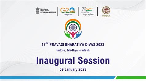 Th Pravasi Bharatiya Divas Inaugural Session January