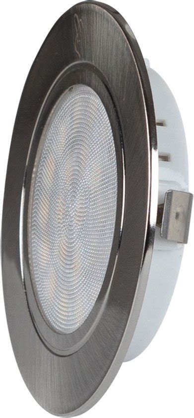 LED Kastverlichting inbouw spot Ø56mm RVS look 4W 4200K 230V bol