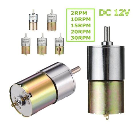 DC 12V 20RPM Powerful High Torque Electric Gear Box Motor Speed