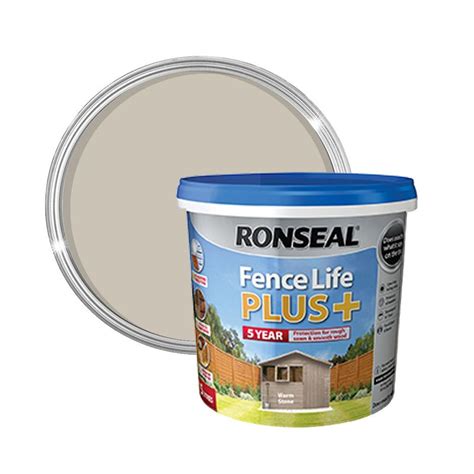 Ronseal Fence Life Plus Warm Stone 5l Insulation Superstore®