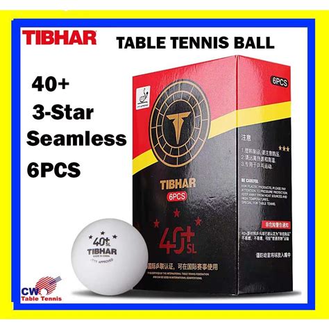 Tibhar Star Seamless Table Tennis Ball New Plastic Ittf Approved