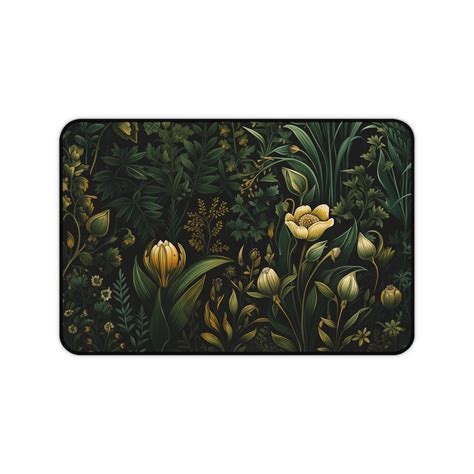 Cottagecore Botanical Desk Mat Cottagecore Decore Floral And Plant