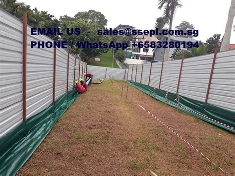 silt fence installation | Singapore Specialized Engineering Pte ltd