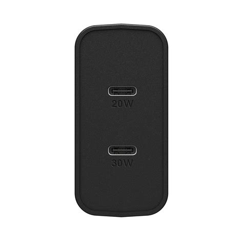 Otterbox 50W Black Dual Port USB C PD 20W USB C PD 30W Wall Charger