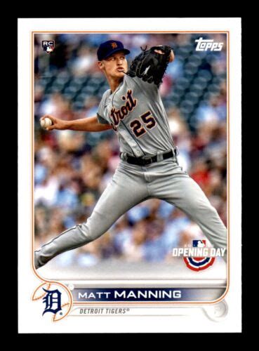 2022 Topps Opening Day 102 Matt Manning Rookie RC Detroit Tigers EBay