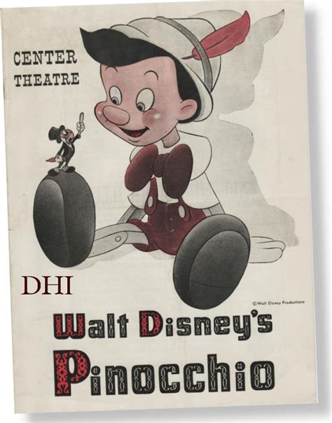 PINOCCHIO PREMIEREExploitation And The Center Theater Disney History