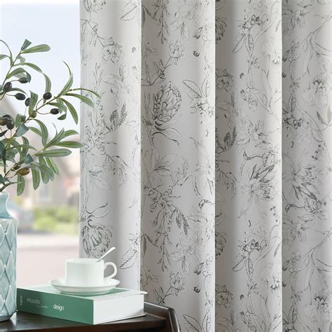 Amazon Jinchan Blackout Floral Curtains Inches Long Sage