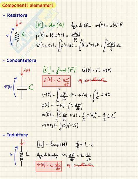 Formulario Di Elettrotecnica